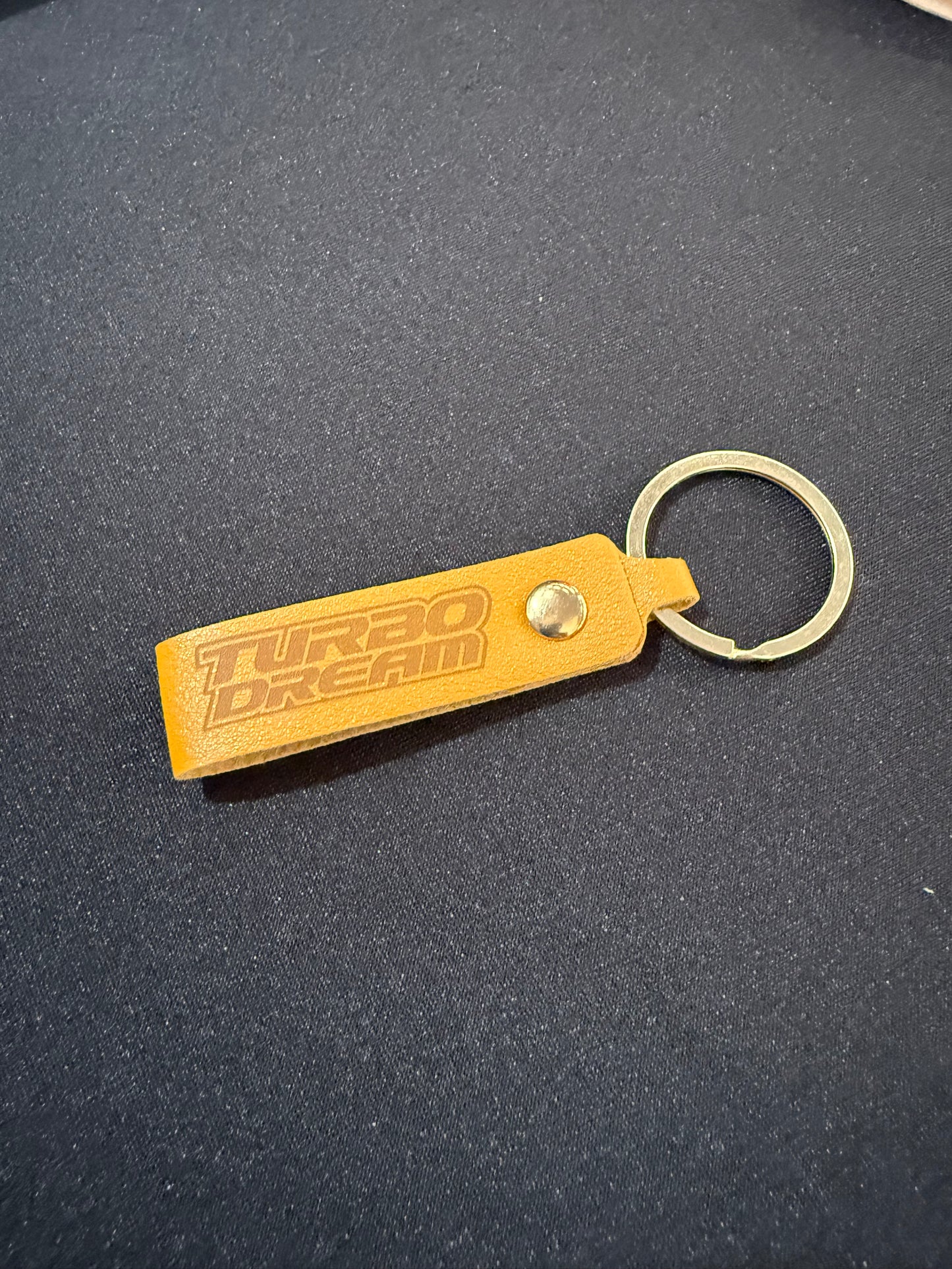 Turbo Dream pleather key ring